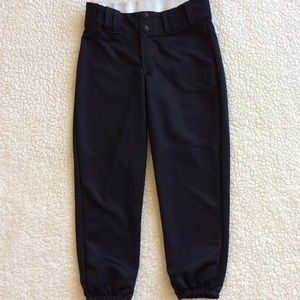 Softball pants black size Small 26 28 womens